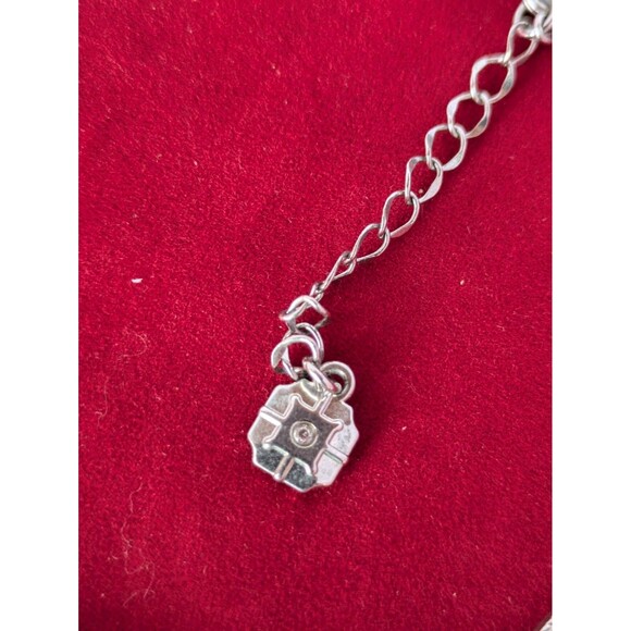 Monet Sapphire necklace Silver choker September Stone - Picture 11 of 15